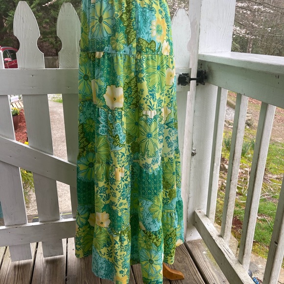 N Touch Floral Prairie Skirt M FREE SHIP - Picture 4 of 4